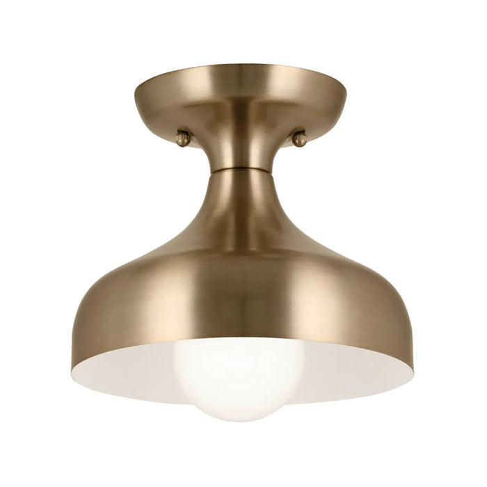 Kichler 52599 Sisu 1-lt 8" Semi Flush-Champagne Bronze