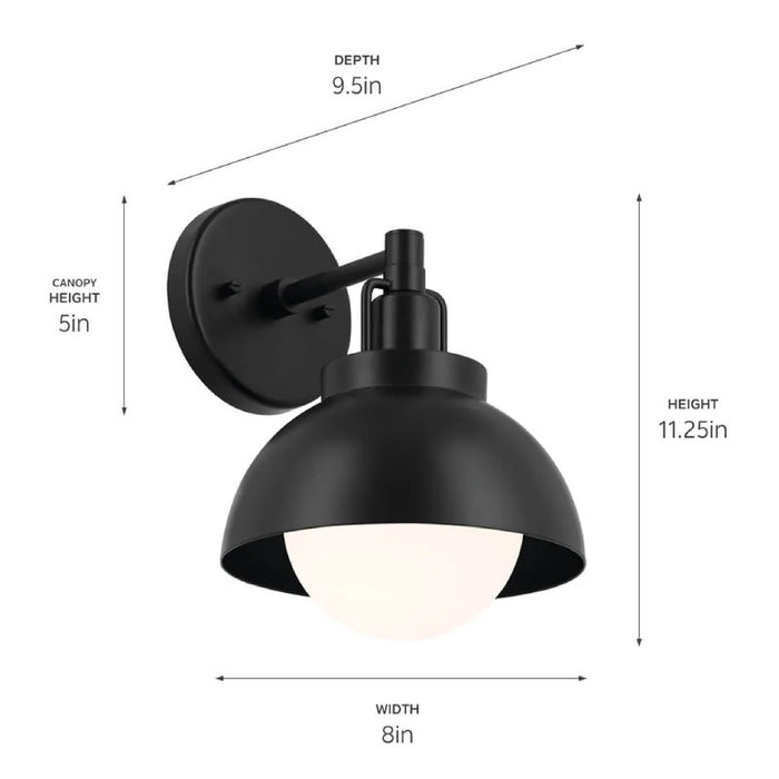 Kichler 52601 Niva 1-lt 8" Semi Flush