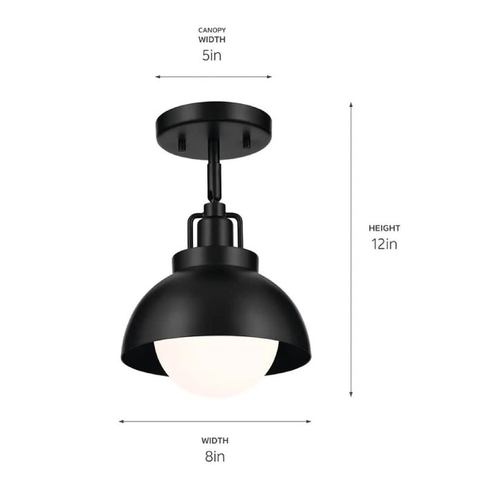 Kichler 52601 Niva 1-lt 8" Semi Flush
