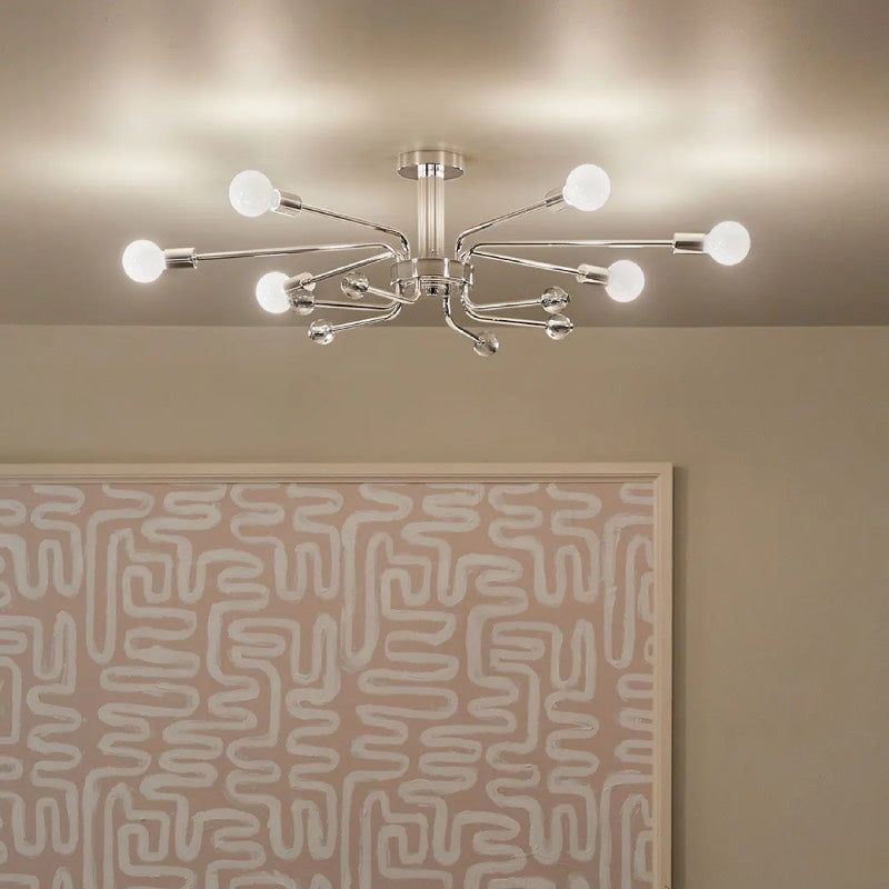Kichler 52602 Ocala 6-lt 41" Semi Flush