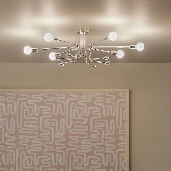 Kichler 52602 Ocala 6-lt 41" Semi Flush