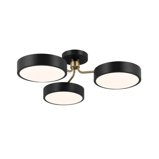 Kichler 52604 Sago 3-lt 40" LED Semi Flush-Black