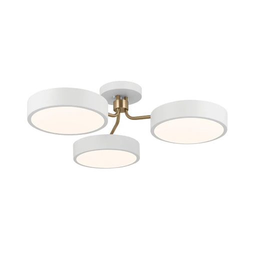Kichler 52604 Sago 3-lt 40" LED Semi Flush-White