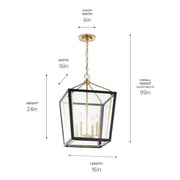 Kichler 52619 Delvin 4-lt 16" Pendant