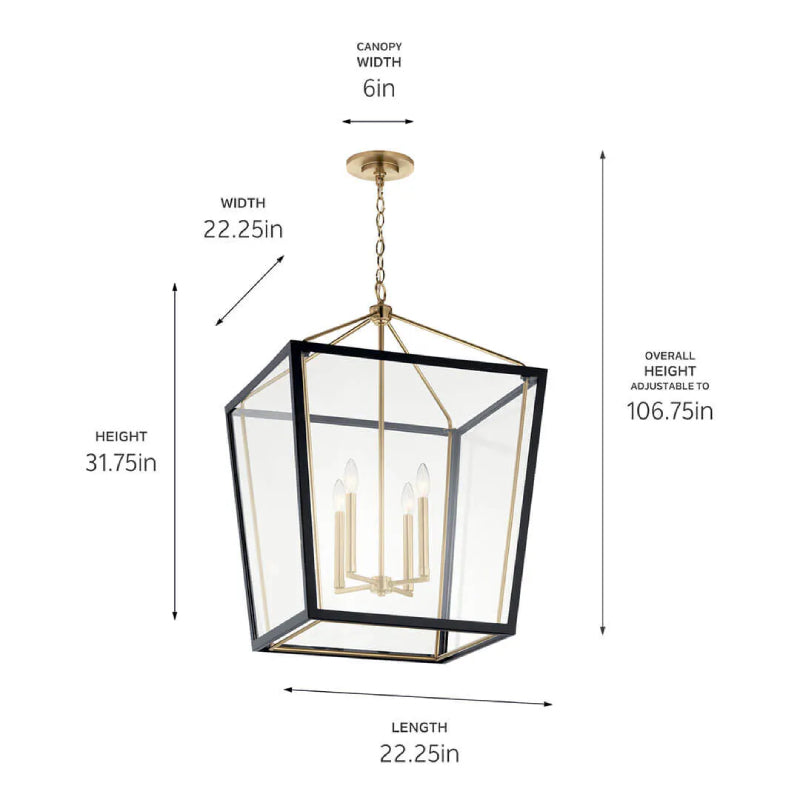 Kichler 52620 Delvin 4-lt 22" Pendant