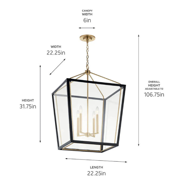 Kichler 52620 Delvin 4-lt 22" Pendant