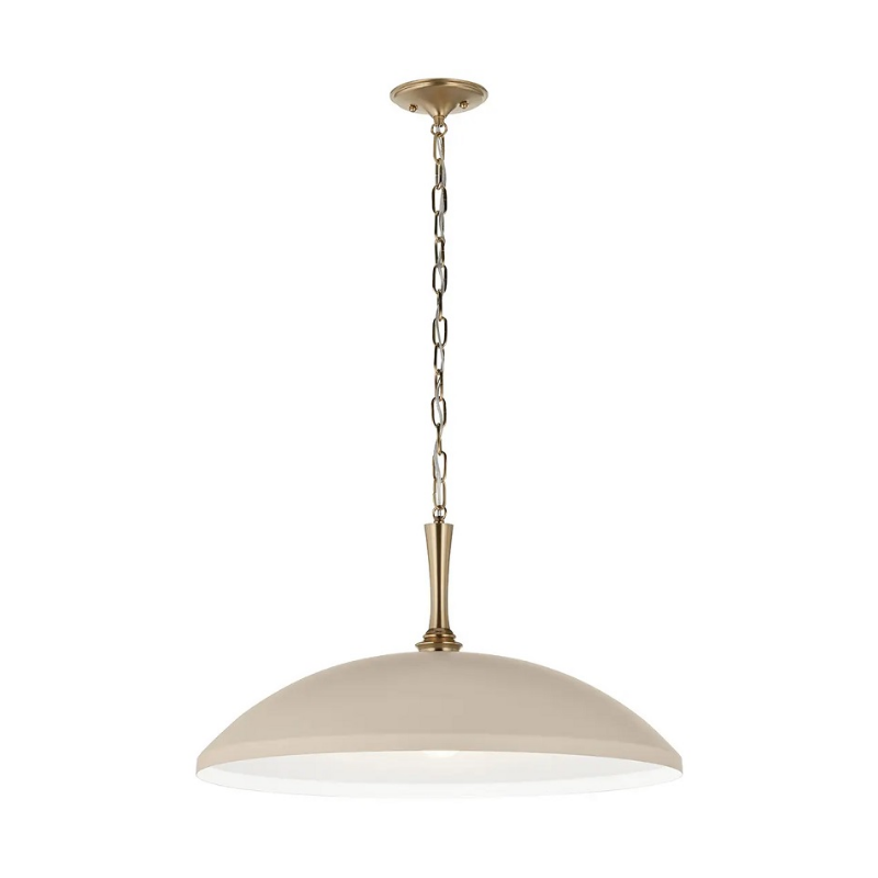 Kichler 52637 Delarosa 1-lt 24" Pendant - Greige/Champagne Bronze