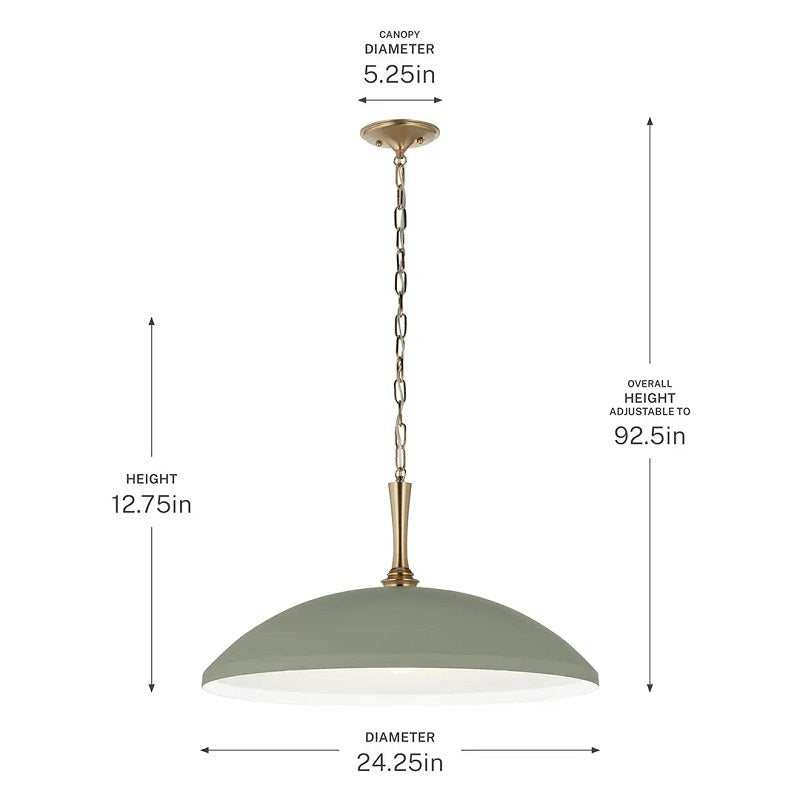 Kichler 52637 Delarosa 1-lt 24" Pendant