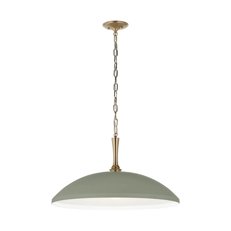 Kichler 52637 Delarosa 1-lt 24" Pendant - Heritage Green/Champagne Bronze