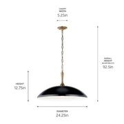 Kichler 52637 Delarosa 1-lt 24" Pendant