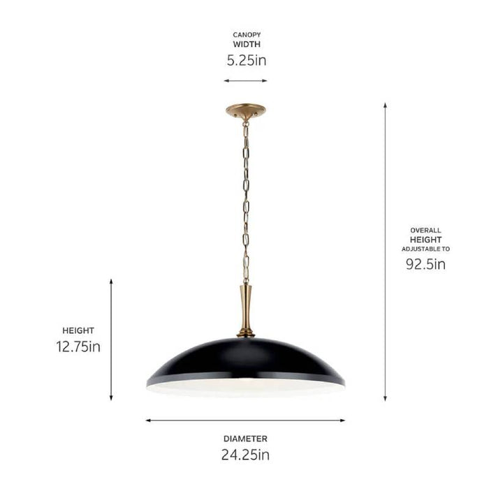 Kichler 52637 Delarosa 1-lt 24" Pendant