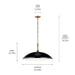 Kichler 52637 Delarosa 1-lt 24" Pendant