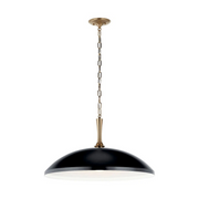 Kichler 52637 Delarosa 1-lt 24" Pendant - Black/Champagne Bronze