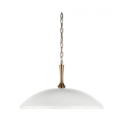 Kichler 52637 Delarosa 1-lt 24" Pendant - White/Champagne Bronze