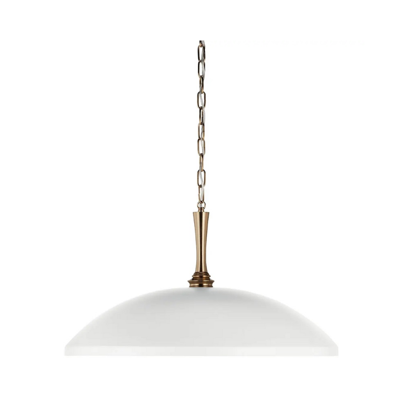 Kichler 52637 Delarosa 1-lt 24" Pendant - White/Champagne Bronze