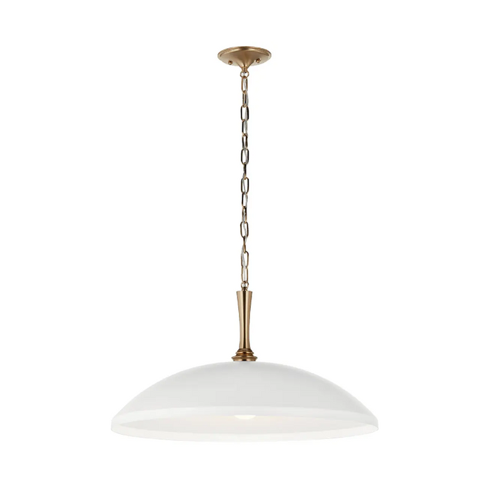 Kichler 52637 Delarosa 1-lt 24" Pendant - White/Champagne Bronze