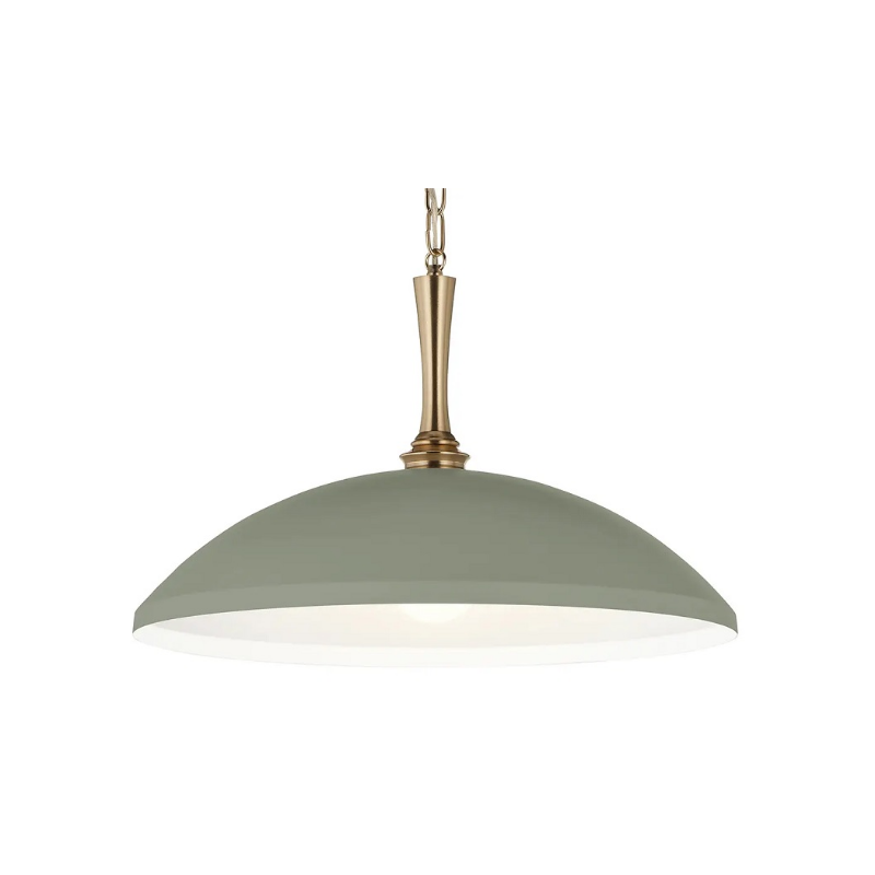 Kichler 52638 Delarosa 1-lt 20" Pendant - Heritage Green/Champagne Bronze
