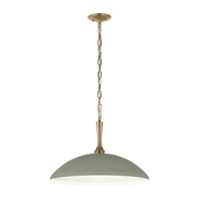 Kichler 52638 Delarosa 1-lt 20" Pendant - Heritage Green/Champagne Bronze
