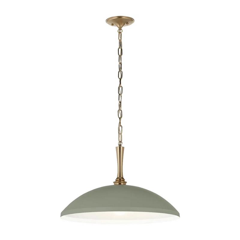 Kichler 52638 Delarosa 1-lt 20" Pendant - Heritage Green/Champagne Bronze