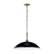 Kichler 52638 Delarosa 1-lt 20" Pendant - Black/Champagne Bronze