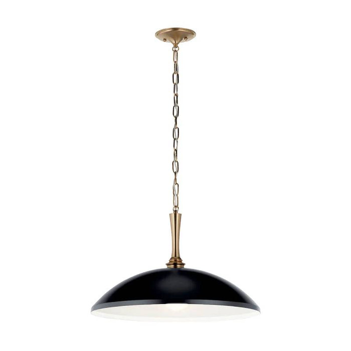 Kichler 52638 Delarosa 1-lt 20" Pendant-Black with Champagne Bronze