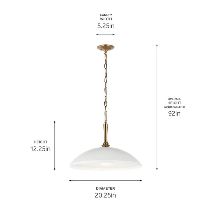 Kichler 52638 Delarosa 1-lt 20" Pendant