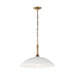 Kichler 52638 Delarosa 1-lt 20" Pendant-White with Champagne Bronze
