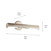 Kichler 52650 Midi 2-lt 18" Wall Sconce