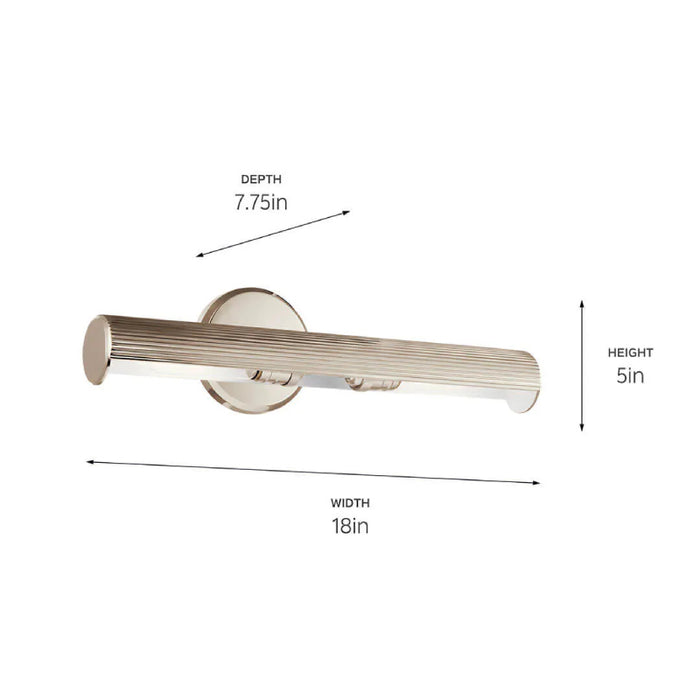 Kichler 52650 Midi 2-lt 18" Wall Sconce