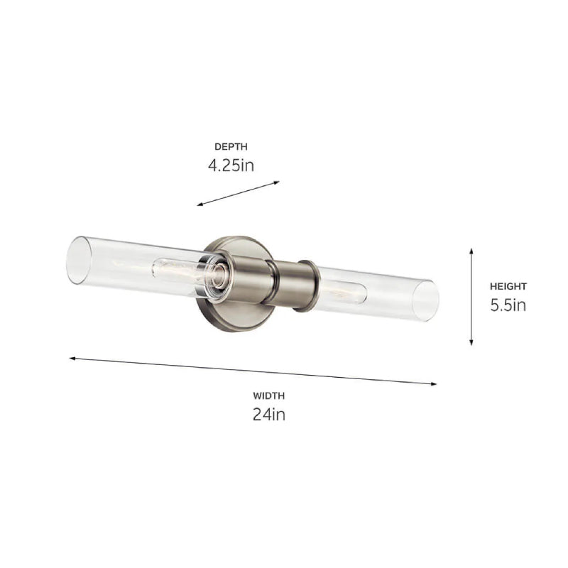 Kichler 52654 Aviv 2-lt 24" Wall Sconce