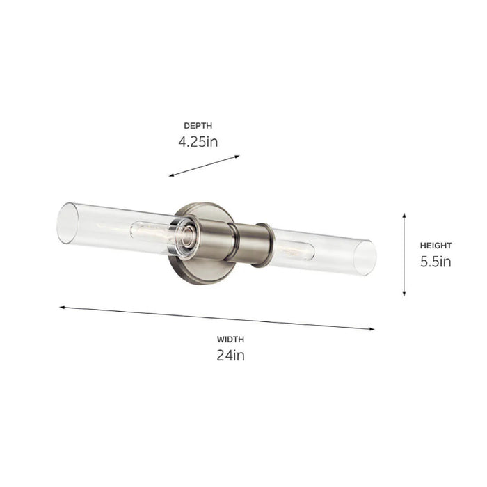 Kichler 52654 Aviv 2-lt 24" Wall Sconce