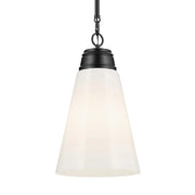 Kichler 52661 Marsailli 1-lt 12" Pendant - Black Opal Glass