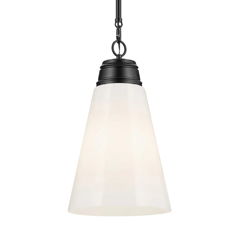 Kichler 52661 Marsailli 1-lt 12" Pendant - Black Opal Glass