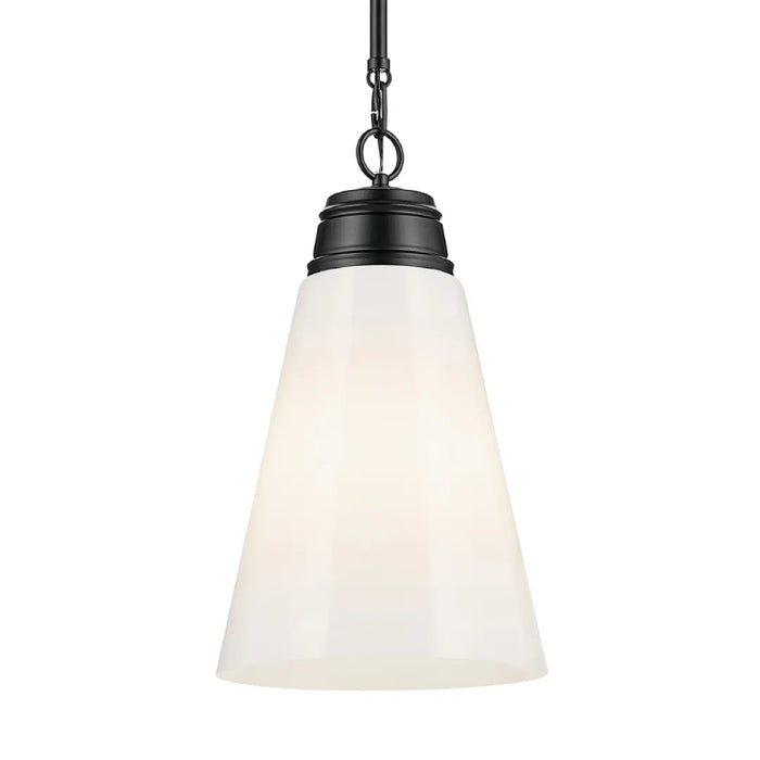 Kichler 52661 Marsailli 1-lt 12" Pendant - Black Opal Glass