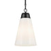 Kichler 52661 Marsailli 1-lt 12" Pendant - Black Opal Glass