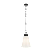 Kichler 52661 Marsailli 1-lt 12" Pendant - Black Opal Glass