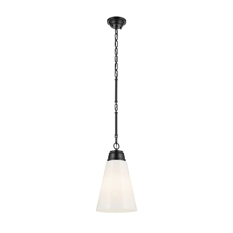 Kichler 52661 Marsailli 1-lt 12" Pendant - Black Opal Glass