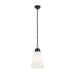 Kichler 52661 Marsailli 1-lt 12" Pendant - Black Opal Glass