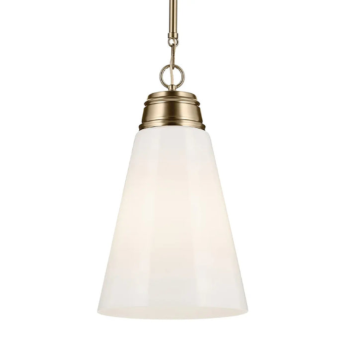 Kichler 52661 Marsailli 1-lt 12" Pendant - Champagne Bronze Opal Glass