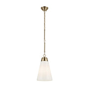 Kichler 52661 Marsailli 1-lt 12" Pendant - Champagne Bronze Opal Glass