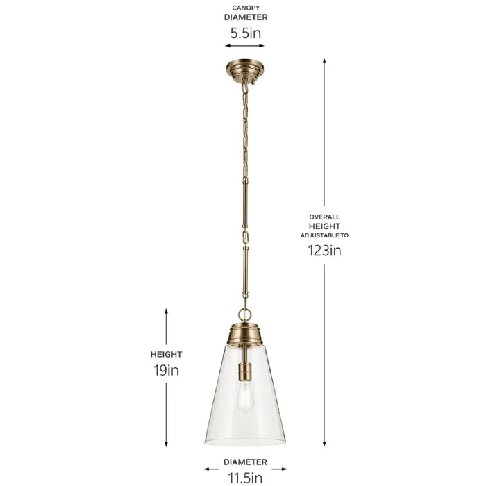 Kichler 52661 Marsailli 1-lt 12" Pendant
