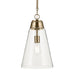 Kichler 52661 Marsailli 1-lt 12" Pendant - Champagne Bronze Clear Glass