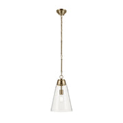 Kichler 52661 Marsailli 1-lt 12" Pendant - Champagne Bronze Clear Glass