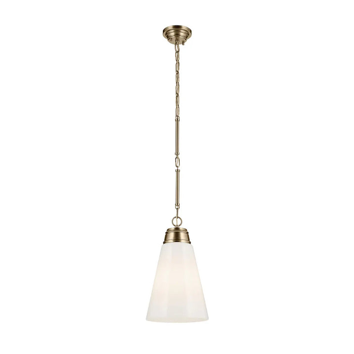 Kichler 52661 Marsailli 1-lt 12" Pendant - Champagne Bronze Opal Glass