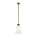 Kichler 52661 Marsailli 1-lt 12" Pendant - Champagne Bronze Opal Glass