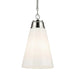 Kichler 52661 Marsailli 1-lt 12" Pendant - Polished Nickel Opal Glass