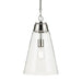 Kichler 52661 Marsailli 1-lt 12" Pendant - Polished Nickel Clear Glass