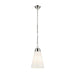 Kichler 52661 Marsailli 1-lt 12" Pendant - Polished Nickel Opal Glass