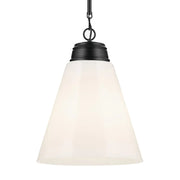 Kichler 52662 Marsailli 1-lt 16" Pendant - Black Opal Glass