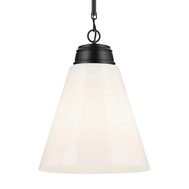 Kichler 52662 Marsailli 1-lt 16" Pendant - Black Opal Glass